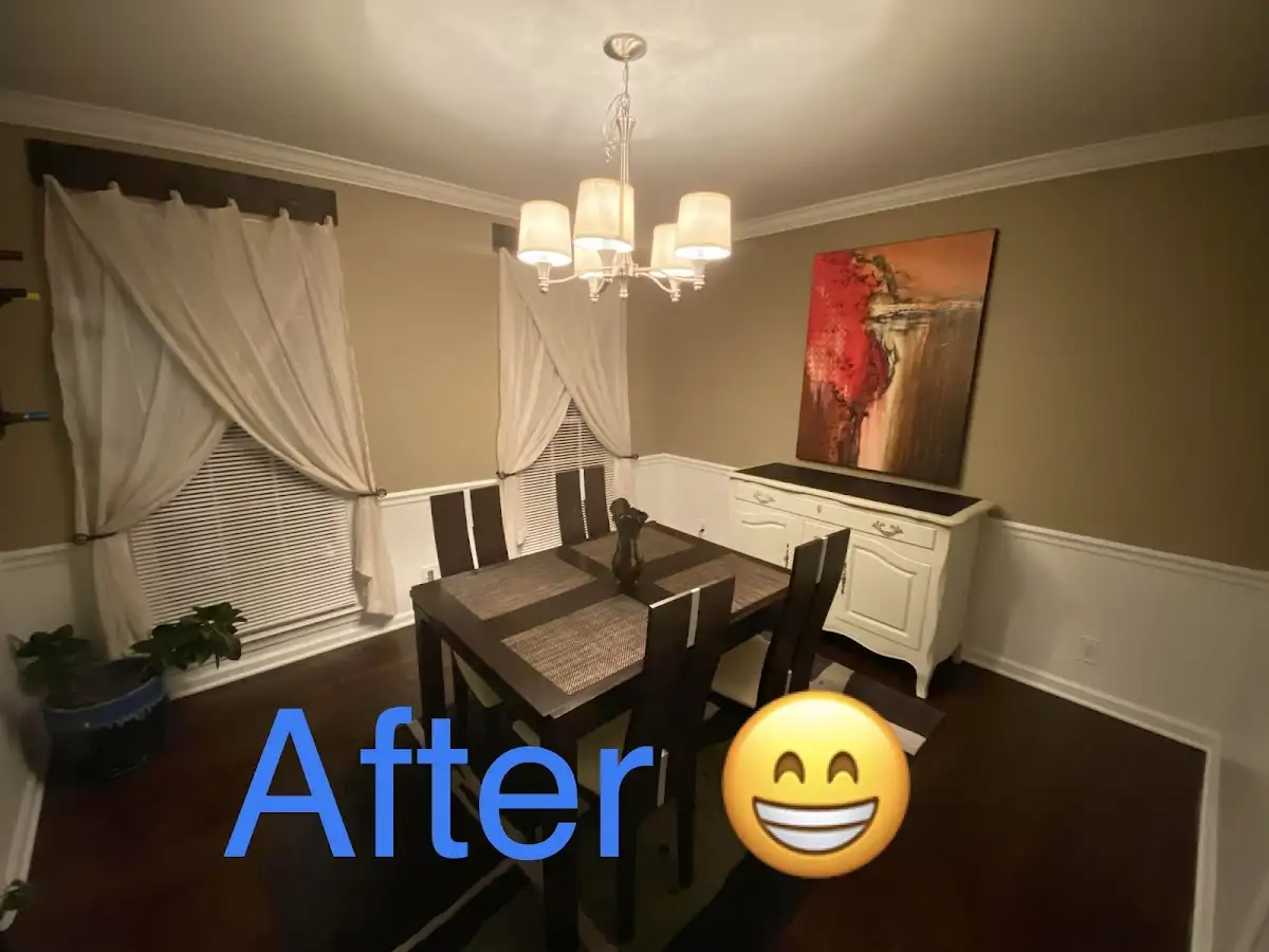 Professional dining room restoration after water damage in Peters