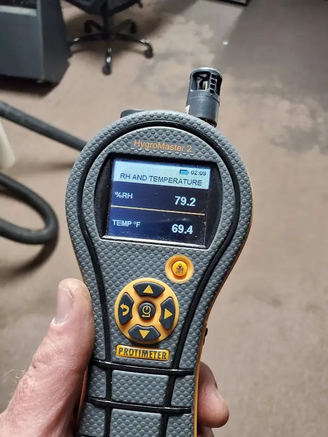 Moisture meter humidity assessment for Fire & Smoke Damage Restoration in Peters
